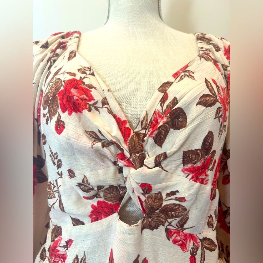 Floral long sleeve dress, BRAND NEW w/tags  - size large